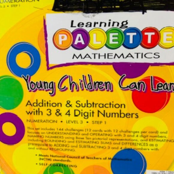 3 Learning Palette Bases & 3 Activity Disks for Gr. 3-4 -Math - Picture 3 of 16